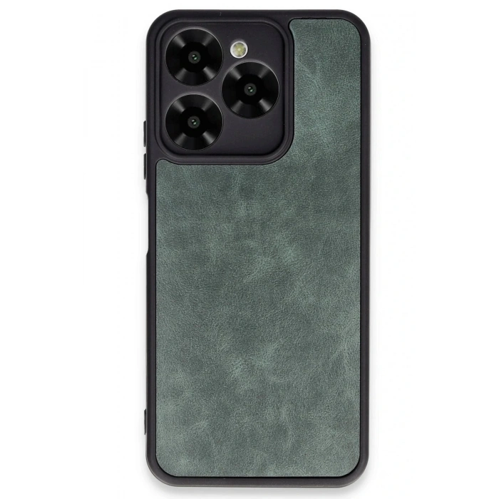 HarmonyAura  General Mobile Era 30 Kılıf Aras Deri Kapak - Koyu Yeşil