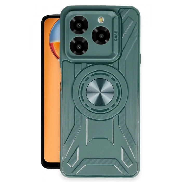 HarmonyAura  General Mobile Era 30 Kılıf Lincoln Silikon - Koyu Yeşil