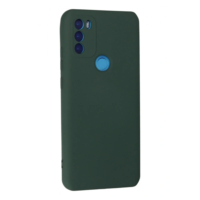 HarmonyAura  General Mobile Gm 21 Plus Kılıf Nano Içi Kadife Silikon - Koyu Yeşil