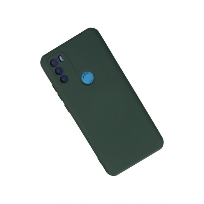 HarmonyAura  General Mobile Gm 21 Plus Kılıf Nano Içi Kadife Silikon - Koyu Yeşil