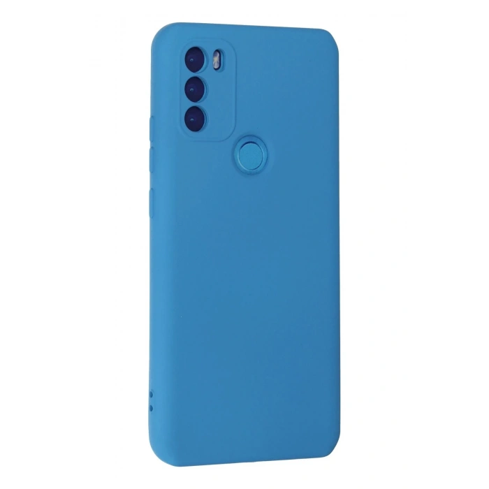 HarmonyAura  General Mobile Gm 21 Plus Kılıf Nano Içi Kadife Silikon - Mavi