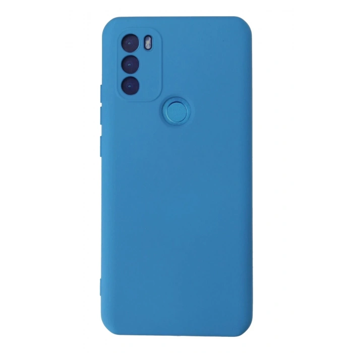 HarmonyAura  General Mobile Gm 21 Plus Kılıf Nano Içi Kadife Silikon - Mavi