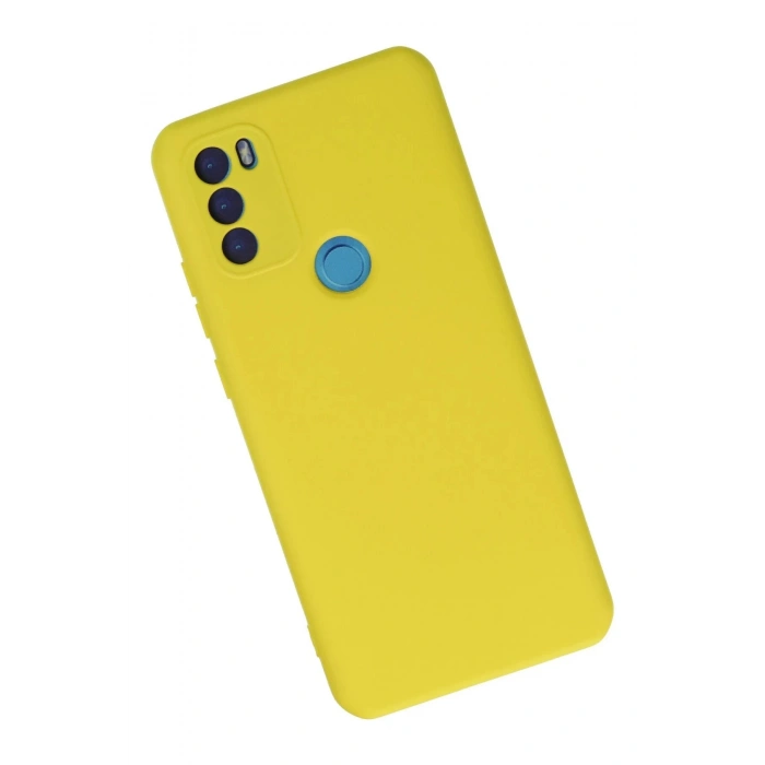 HarmonyAura  General Mobile Gm 21 Plus Kılıf Nano Içi Kadife Silikon - Sarı