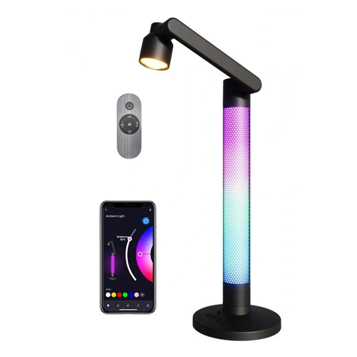 HarmonyAura  Hfw002 Rgb Masaüstü Dekoratif Lamba - Siyah