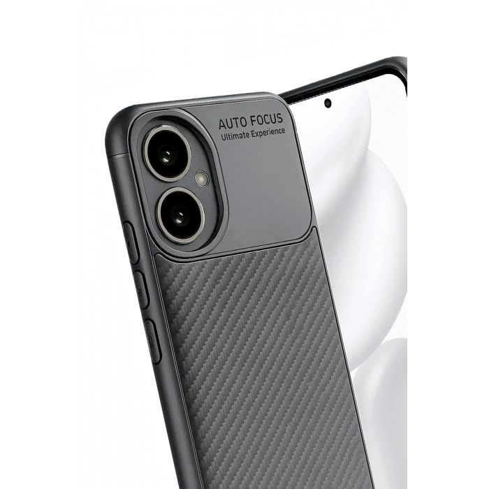 HarmonyAura Honor 400 Kılıf Auto Focus Karbon Kapak - Gri