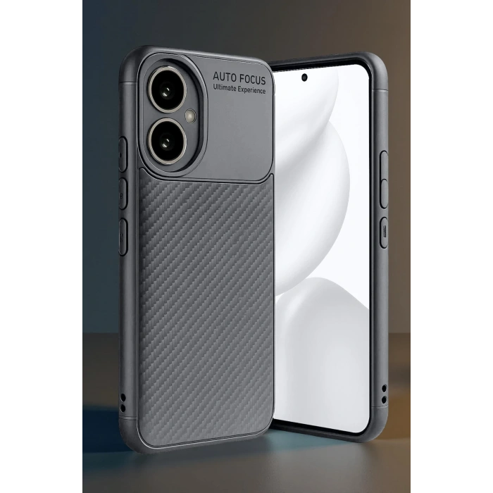 HarmonyAura Honor 400 Kılıf Auto Focus Karbon Kapak - Gri