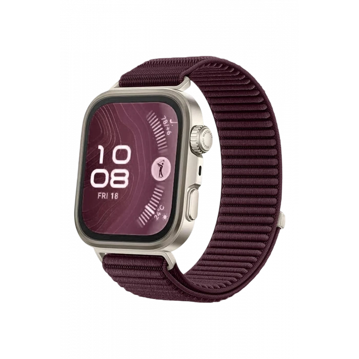 HarmonyAura Huawei Fit 4 Braid Kordon - Mürdüm