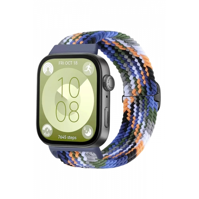 HarmonyAura Huawei Fit 4 Star Kordon - Gökkuşağı 3