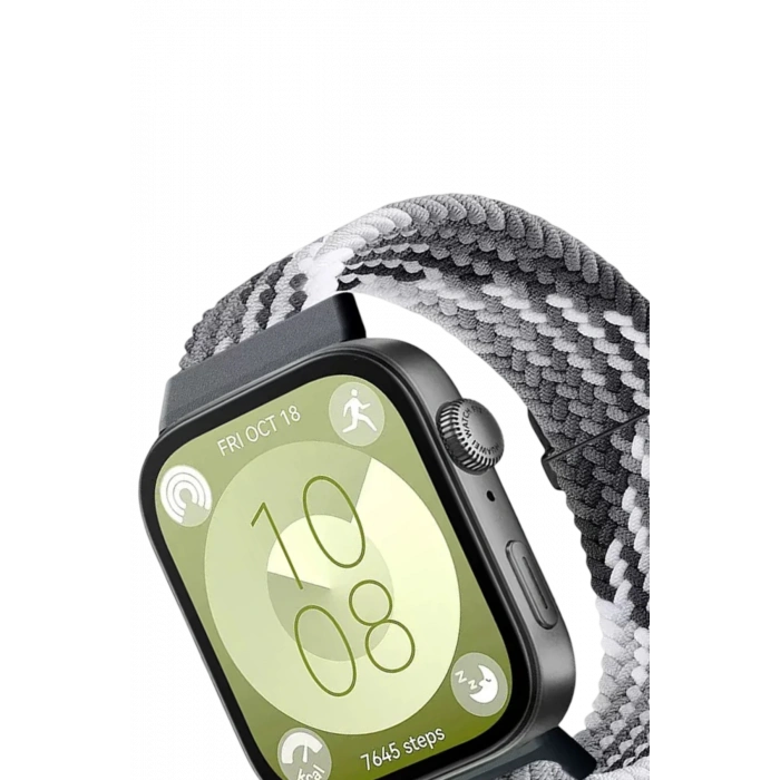 HarmonyAura Huawei Fit 4 Star Kordon - Gri-Siyah