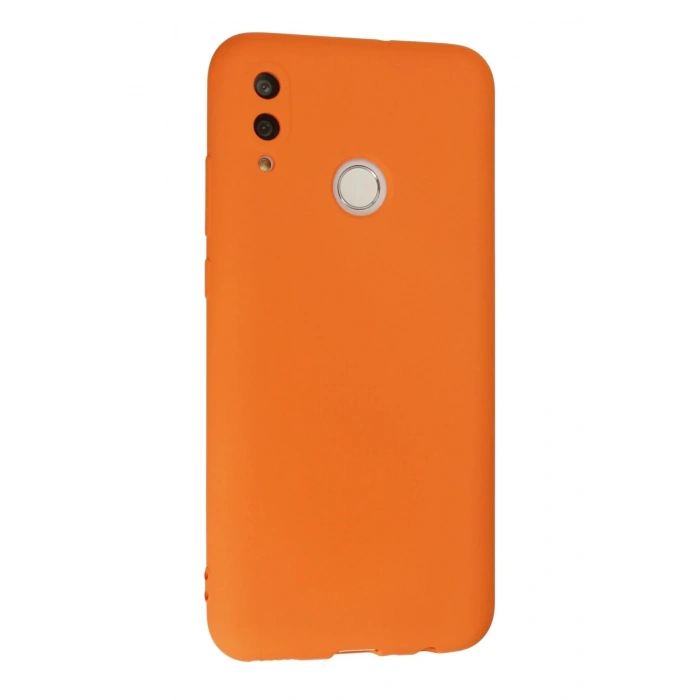 HarmonyAura  Huawei P Smart 2019 Kılıf Nano Içi Kadife Silikon - Turuncu