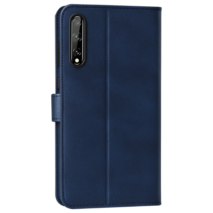 HarmonyAura Huawei P Smart S Kılıf Trend S Plus Kapaklı Kılıf - Lacivert