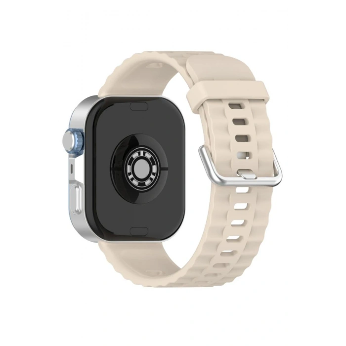 HarmonyAura Huawei Watch Fit 3 Klasik Kordon - Krem