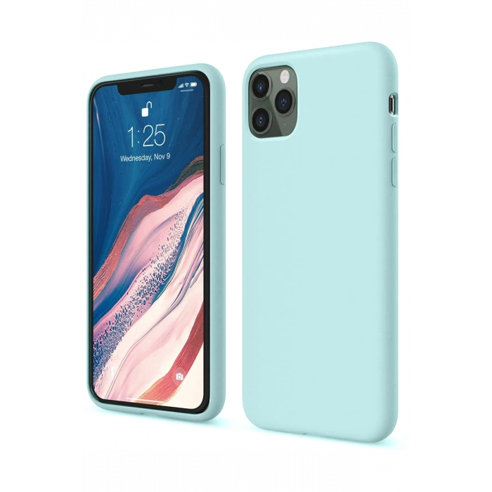 HarmonyAura iPhone 11 Pro Kılıf First Silikon - Turkuaz