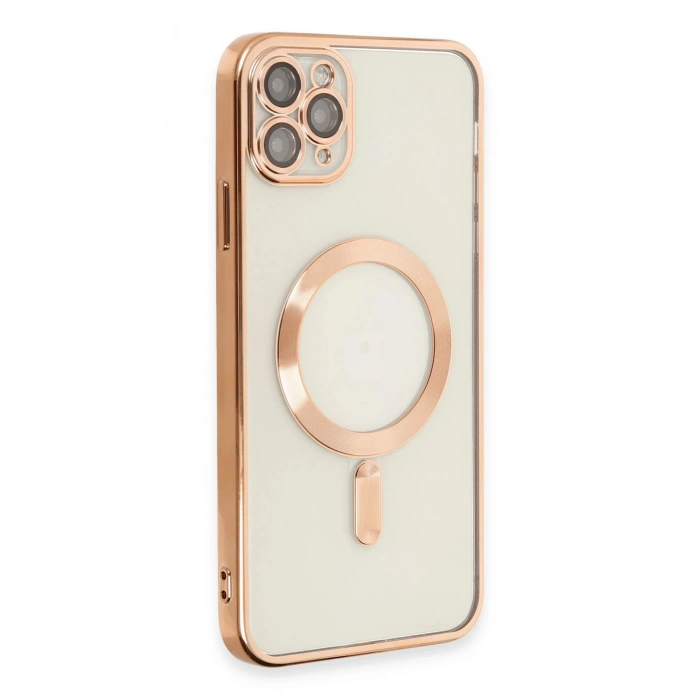HarmonyAura  Iphone 11 Pro Kılıf Kross Magneticsafe Kapak - Rose