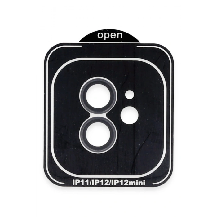 HarmonyAura iPhone 11 PVD Metal Kamera Lens - Siyah