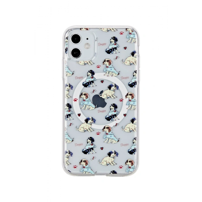 HarmonyAura iPhone 11 Tanya Magsafe Kapak - Desen 3