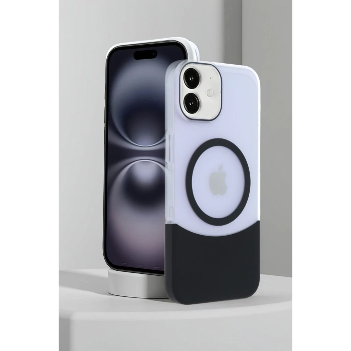 HarmonyAura iPhone 11 Velar Magsafe Kapak - Natural Grey