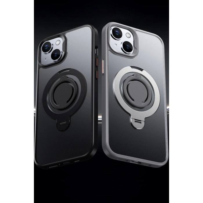 HarmonyAura iPhone 12 Avatar 360 Dönen Magsafe Kapak - Lacivert