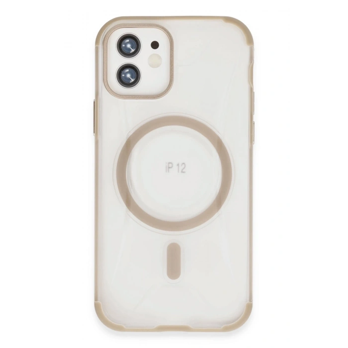 HarmonyAura iPhone 12 Hilton Magsafe Kapak - Gold