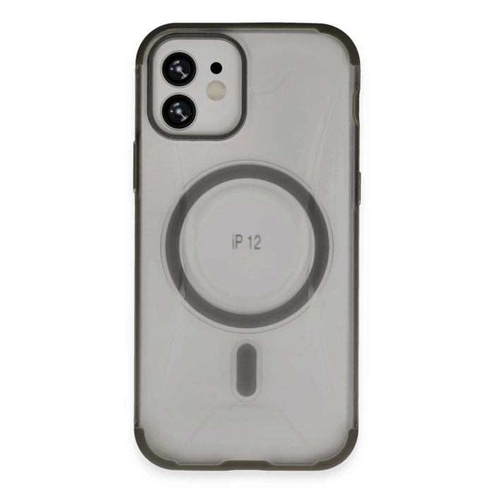 HarmonyAura iPhone 12 Hilton Magsafe Kapak - Titan Gri