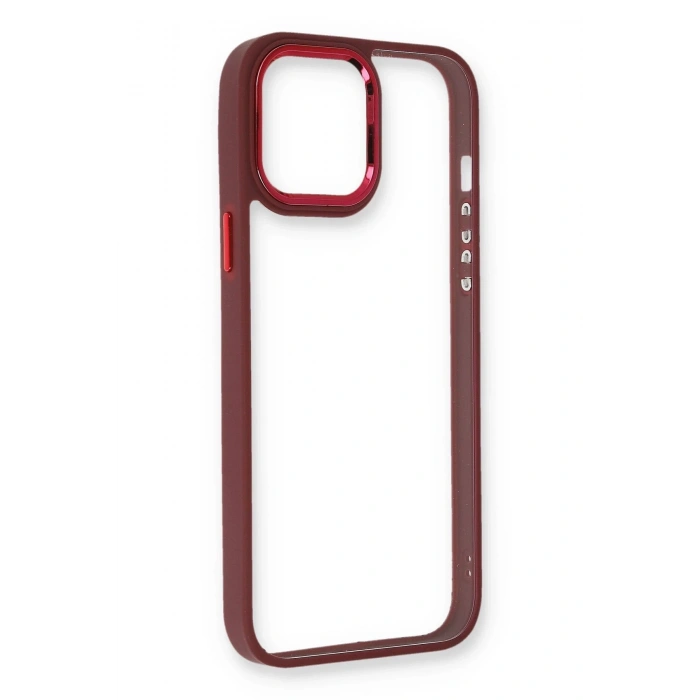 HarmonyAura  Iphone 12 Kılıf Dora Kapak - Kırmızı