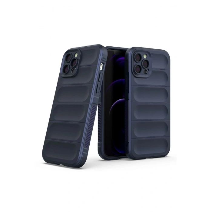 HarmonyAura  Iphone 12 Pro Kılıf Optimum Silikon - Lacivert