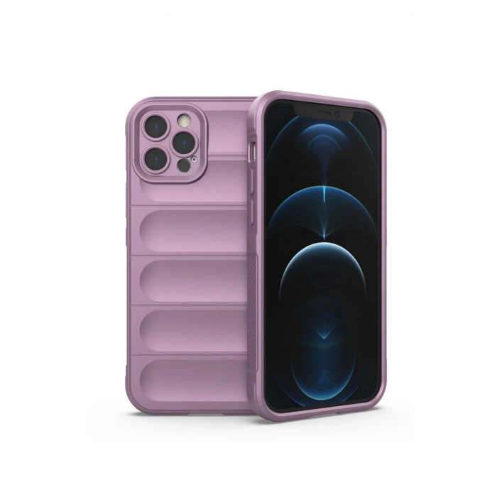 HarmonyAura  Iphone 12 Pro Kılıf Optimum Silikon - Mor