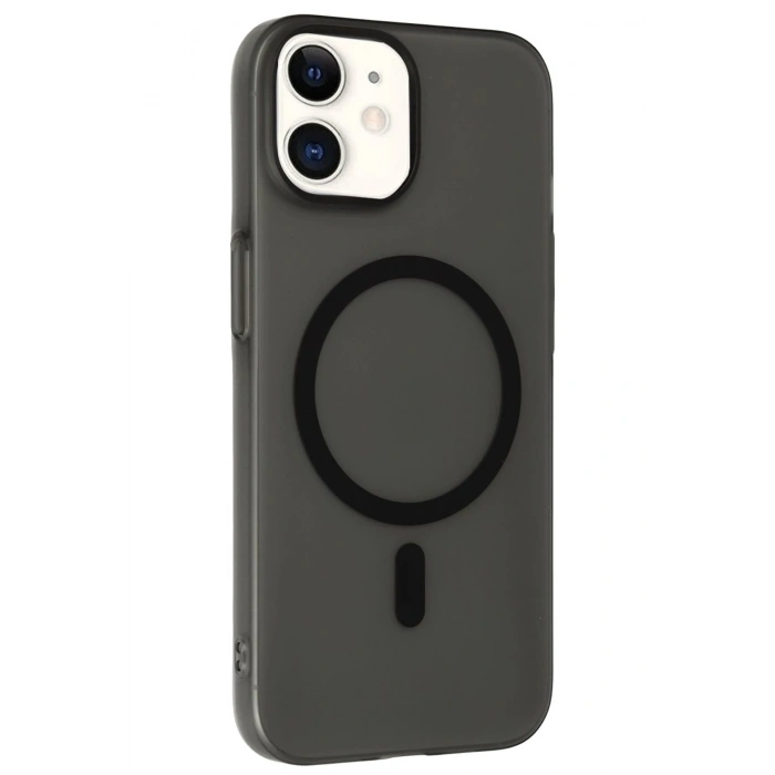 HarmonyAura iPhone 12 Tuna PC Slim Magsafe Kapak - Siyah