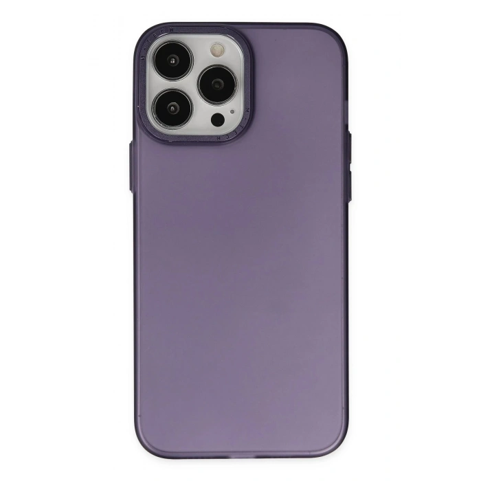 HarmonyAura  Iphone 13 Pro Kılıf Modos Metal Kapak - Derin Mor