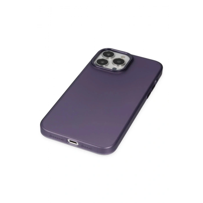 HarmonyAura  Iphone 13 Pro Kılıf Modos Metal Kapak - Derin Mor