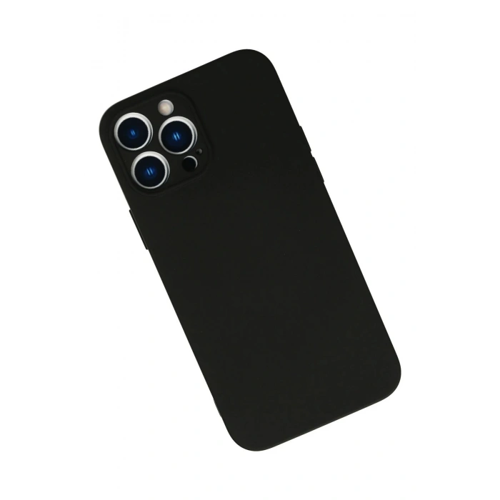 HarmonyAura  Iphone 13 Pro Max Kılıf Nano Içi Kadife Silikon - Siyah