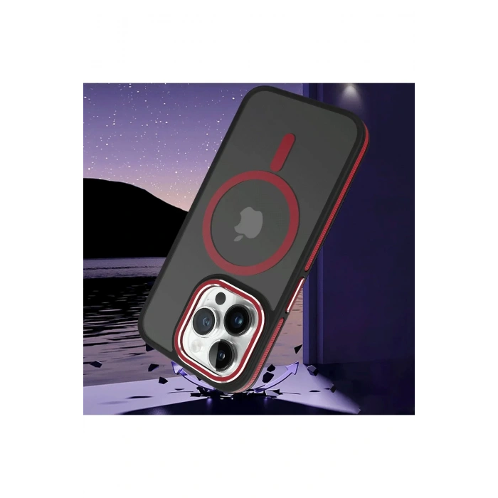 HarmonyAura iPhone 13 Pro Max Winner Magsafe Kapak - Turuncu