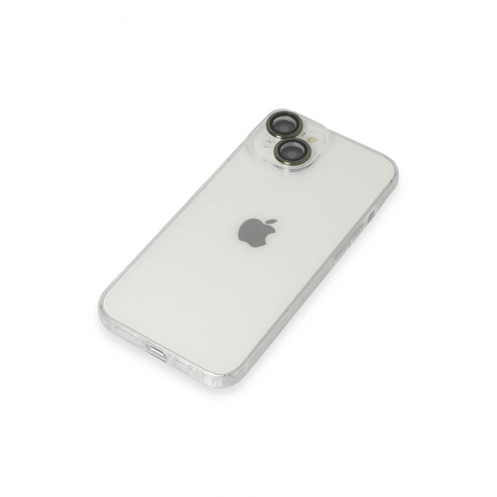 HarmonyAura  Iphone 14 Kılıf Luko Lens Silikon - Yeşil