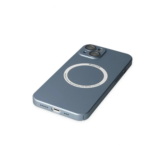 HarmonyAura  Iphone 14 Plus Kılıf Jack Magneticsafe Lens Silikon - Sierra Blue