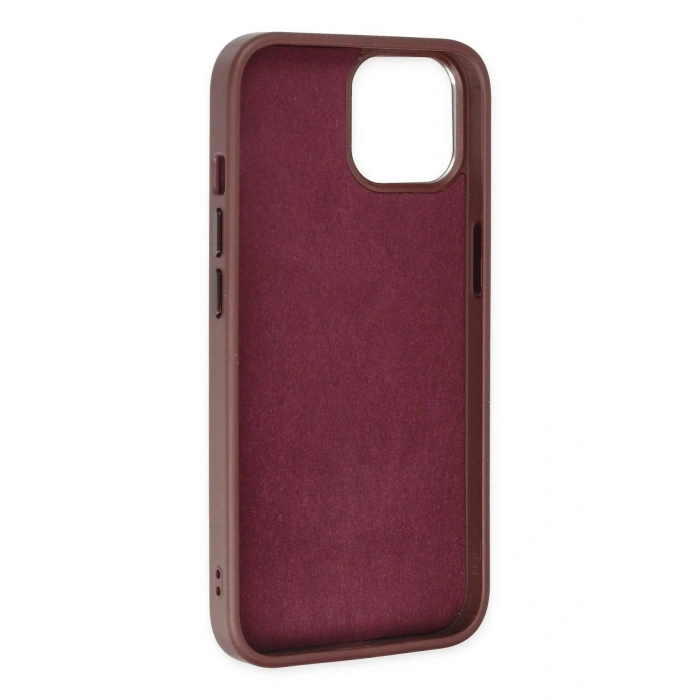HarmonyAura  Iphone 14 Plus Kılıf King Kapak - Bordo-siyah