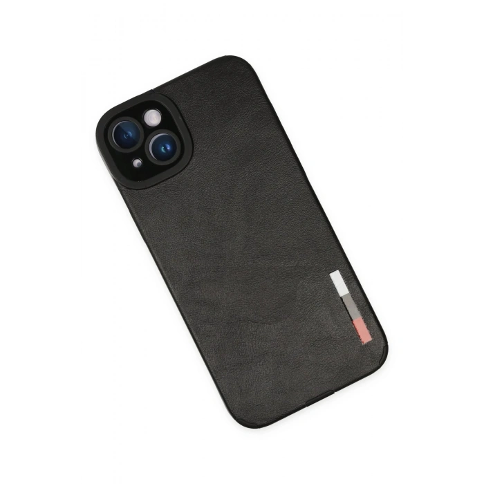 HarmonyAura  Iphone 14 Plus Kılıf Loop Deri Silikon - Siyah