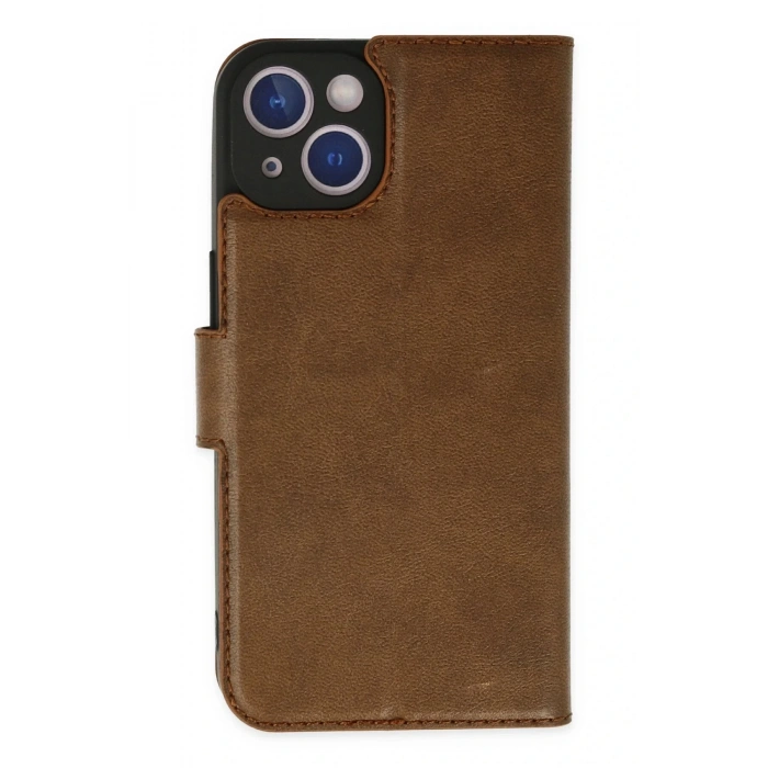 HarmonyAura  Iphone 14 Plus Kılıf Trend S Plus Kapaklı Kılıf - Taba