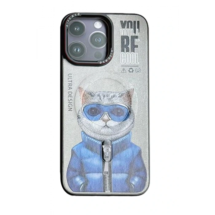 HarmonyAura iPhone 14 Pro Fun Magsafe Kapak - Titan Gri-2