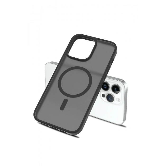 HarmonyAura iPhone 14 Pro Jota Magsafe Kapak - Lila