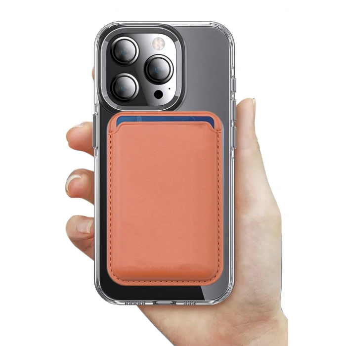 HarmonyAura iPhone 14 Pro Kılıf Crystal Magsafe Kapak - Siyah