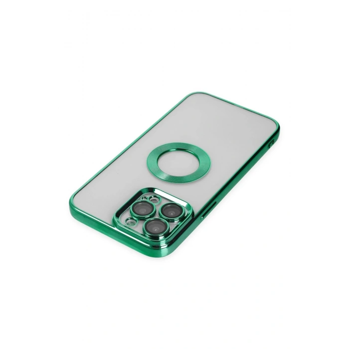 HarmonyAura  Iphone 14 Pro Kılıf Slot Silikon - Köknar Yeşili