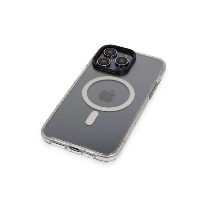 HarmonyAura iPhone 14 Pro Kılıf Tigra Magsafe Kapak - Beyaz