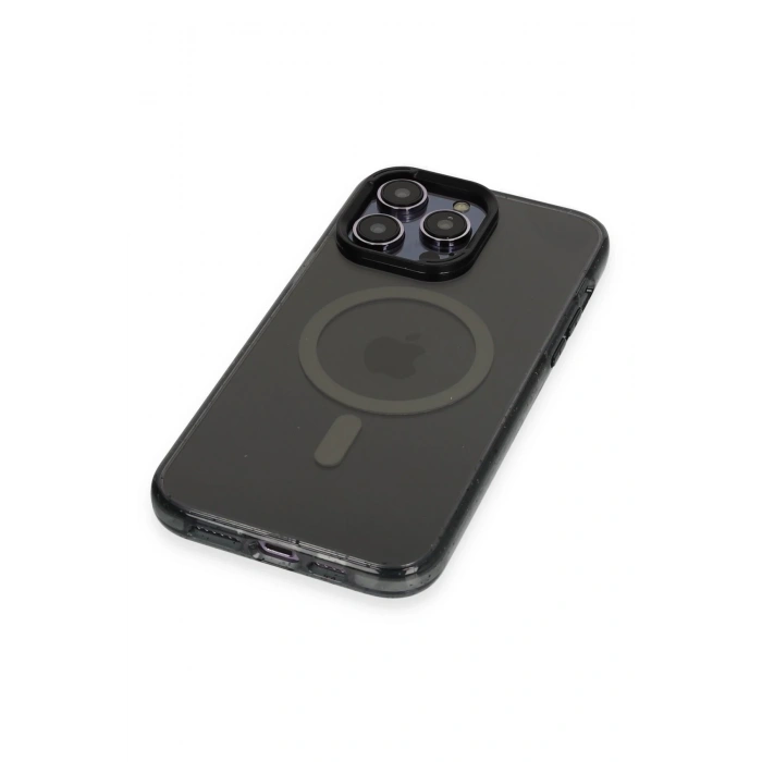 HarmonyAura iPhone 14 Pro Kılıf Tigra Magsafe Kapak - Siyah