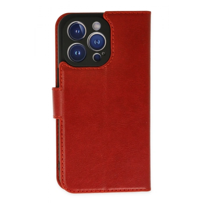 HarmonyAura  Iphone 14 Pro Kılıf Trend S Plus Kapaklı Kılıf - Kırmızı