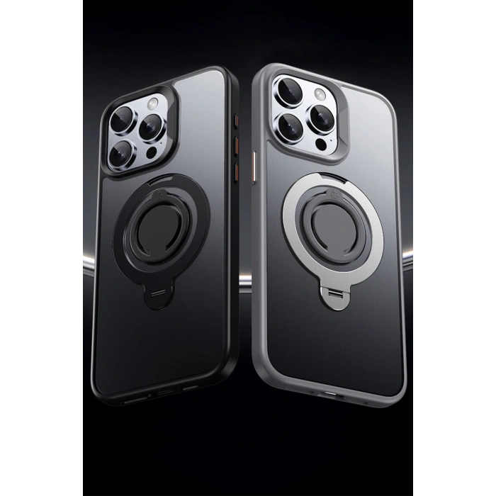 HarmonyAura iPhone 14 Pro Max Avatar 360 Dönen Magsafe Kapak - Lacivert