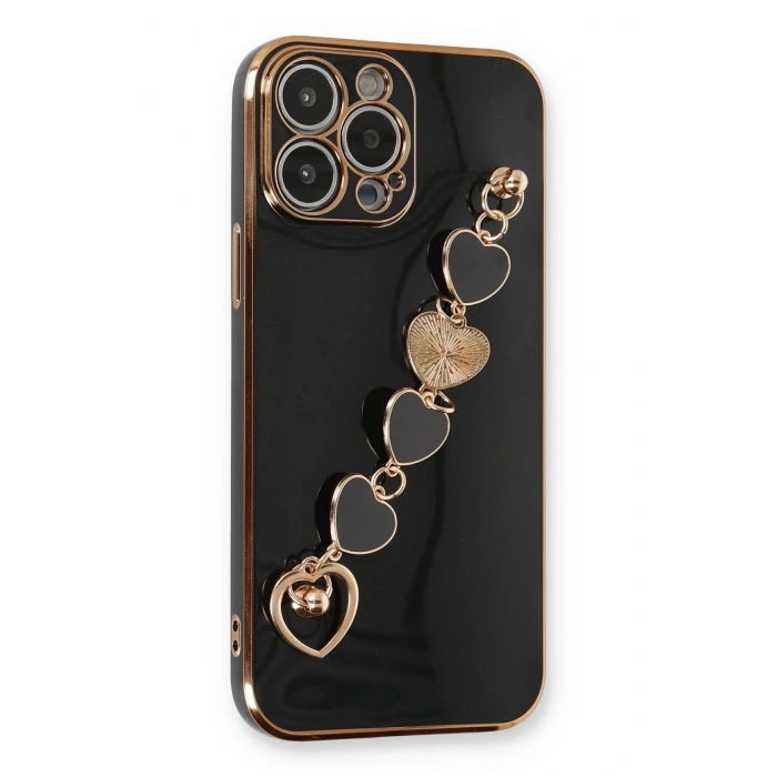 HarmonyAura  Iphone 14 Pro Max Kılıf Esila Silikon - Siyah