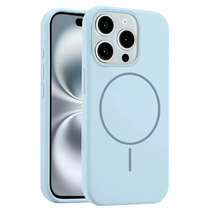 HarmonyAura iPhone 14 Pro Max Kılıf Jully Magsafe Kapak - Mavi