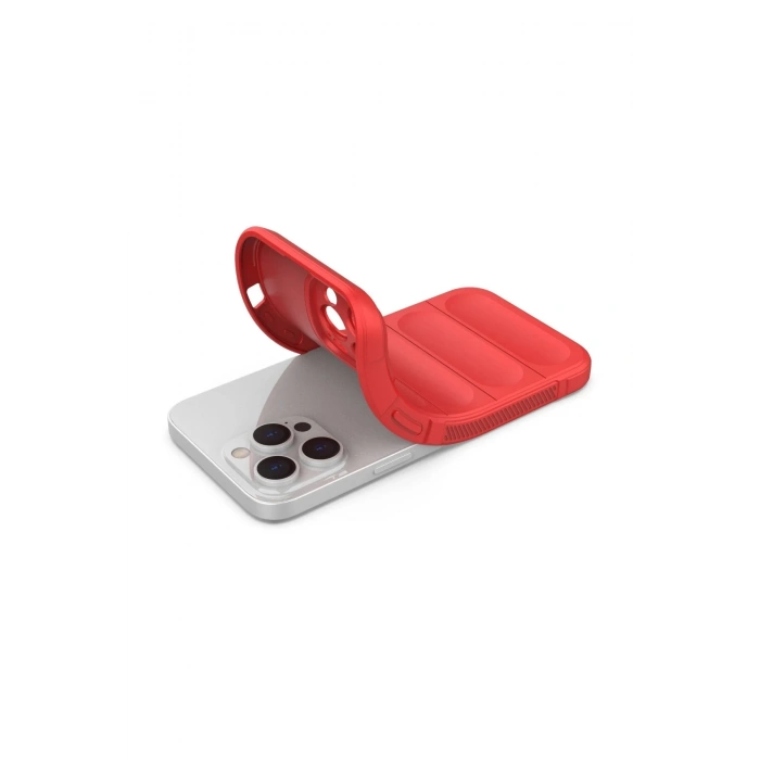 HarmonyAura  Iphone 14 Pro Max Kılıf Optimum Silikon - Kırmızı