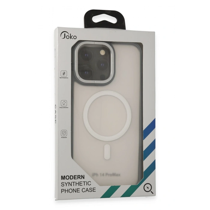 HarmonyAura iPhone 14 Pro Max Kılıf Rocky Magsafe Kapak - Siyah