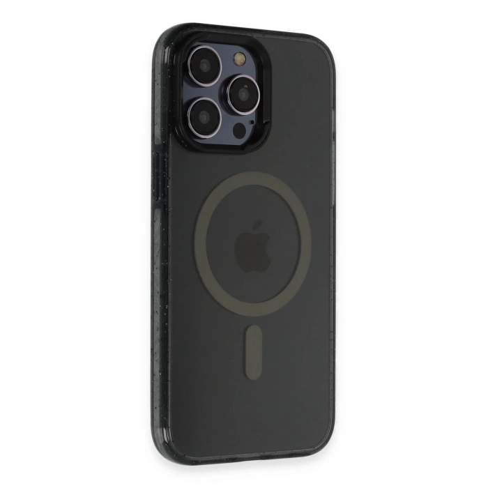 HarmonyAura iPhone 14 Pro Max Kılıf Tigra Magsafe Kapak - Siyah